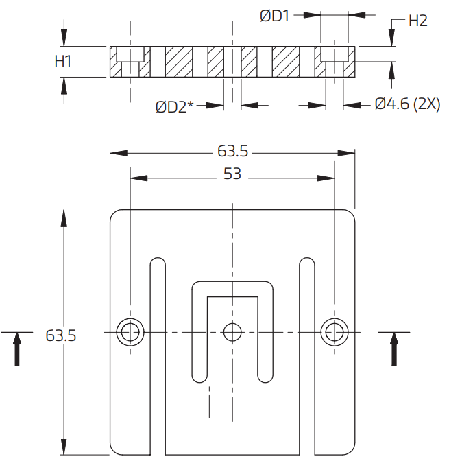 Тензометричний планарний датчик ваги РВW, плоский