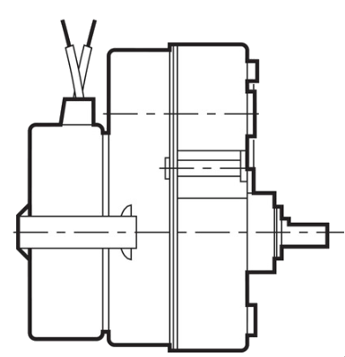 Мотор-редуктор малогабаритный синхронный 825290, реверсивный