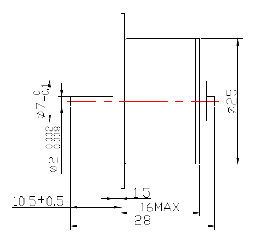 Кроковий електродвигун 25PM15-0764A, з постійними магнітами