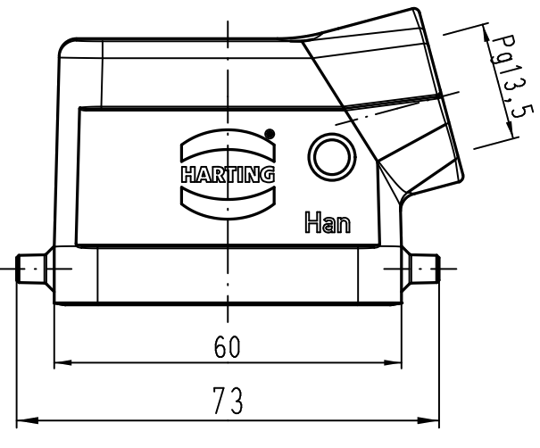 Кабельный кожух Han 6B-gs-13,5, для промышленого применения
