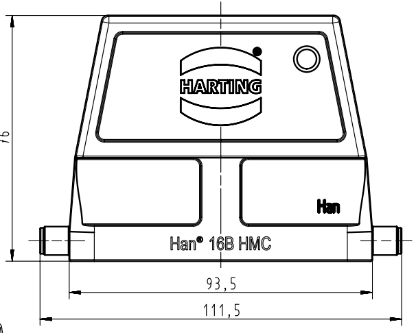Кабельний кожух Han 16B-HMC-g-R, для великої кількості циклів зчленування