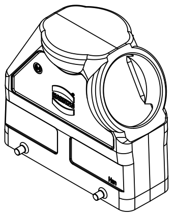 Кабельный кожух Han 24B-gs-M50 (30°), для промышленого применения