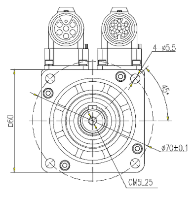 Серводвигун SMH60-403028ENC, змінного струму