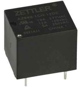 Реле электромагнитное AZ943-1CH-12DE, миниатюрное
