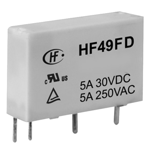 Реле электромагнитное HF49FD-005-1H11F, миниатюрное