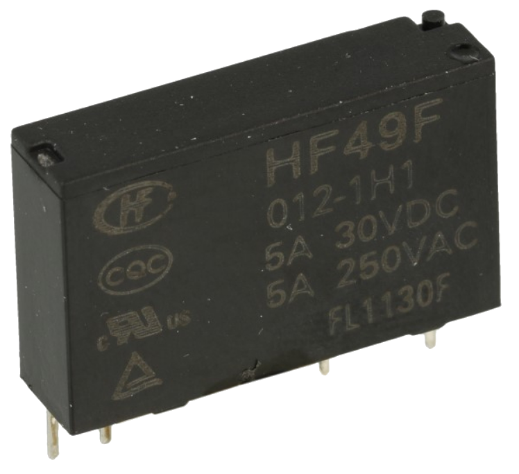 Реле електромагнітне HF49FD-012-1H1, мініатюрне